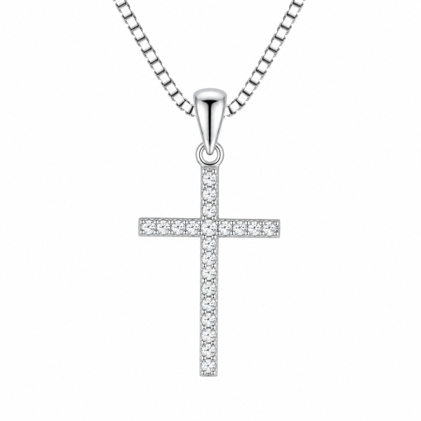 Halo Cross Pendant